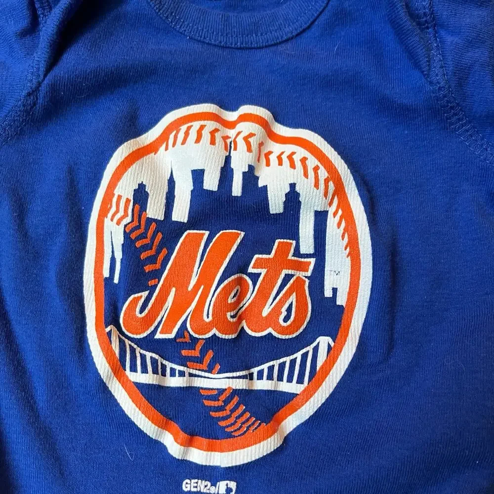MLB New York Mets Baby 0/3M One Piece Bodysuit